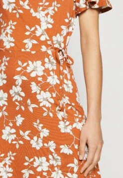 Anna Field Robe En Jersey - Brown/White -Anna Field 009b8eae5df4448fb1ddec3632fbf630