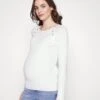 Nursing - Button Opening - Pullover - White