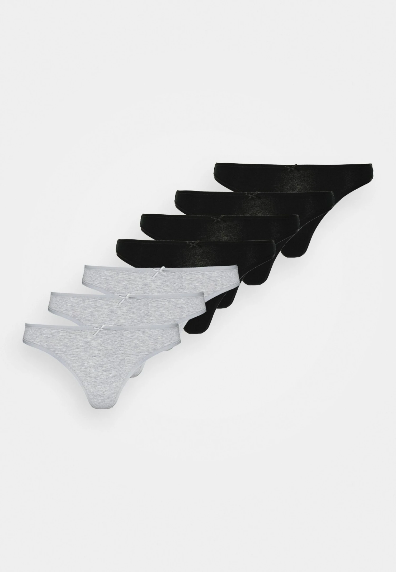 Anna Field Georgina 7Pp Thong Cotton - String - Black/Grey 7 Anna Field Georgina 7Pp Thong Cotton - String - Black/Grey â Image 5