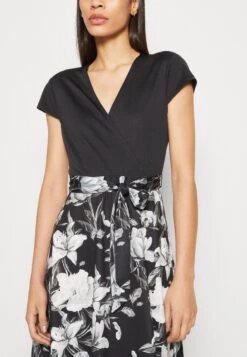 Anna Field Robe En Jersey - Black/Grey/White -Anna Field 394c97f635f24356800cd7fa213b3a5d