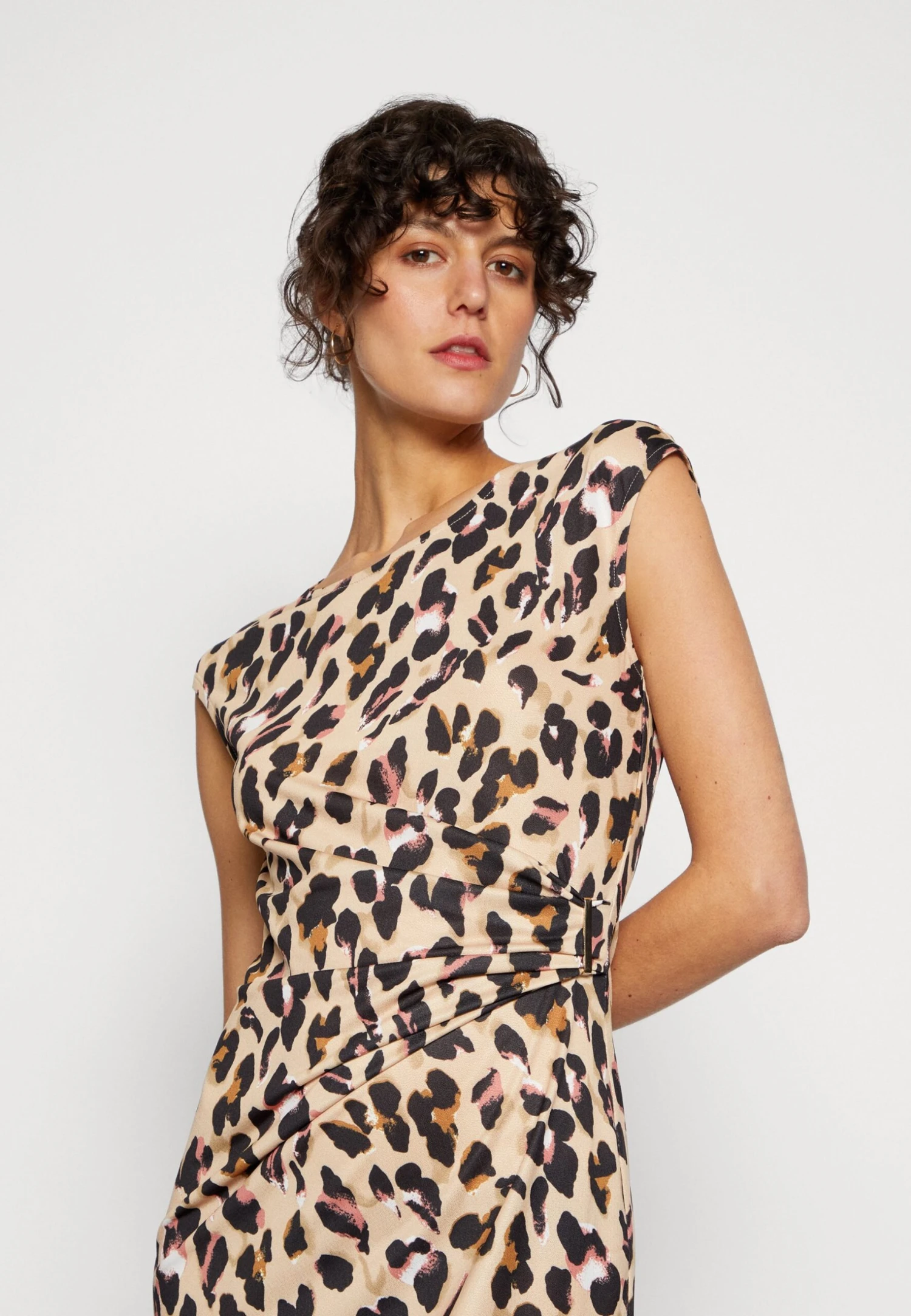 Anna Field Robe En Jersey - Black/Beige/Multi-Coloured 8 Anna Field Robe En Jersey - Black/Beige/Multi-Coloured – Image 6