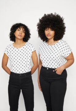 Anna Field 3 Pack - T-Shirt Imprimé - Light Blue/White/Black -Anna Field 523c0c4b34b241dbb7edbfbdb49df73d