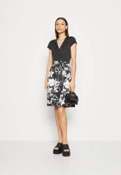 Anna Field Robe En Jersey - Black/Grey/White -Anna Field 58fc482e0df143c5a222f6e44740224c