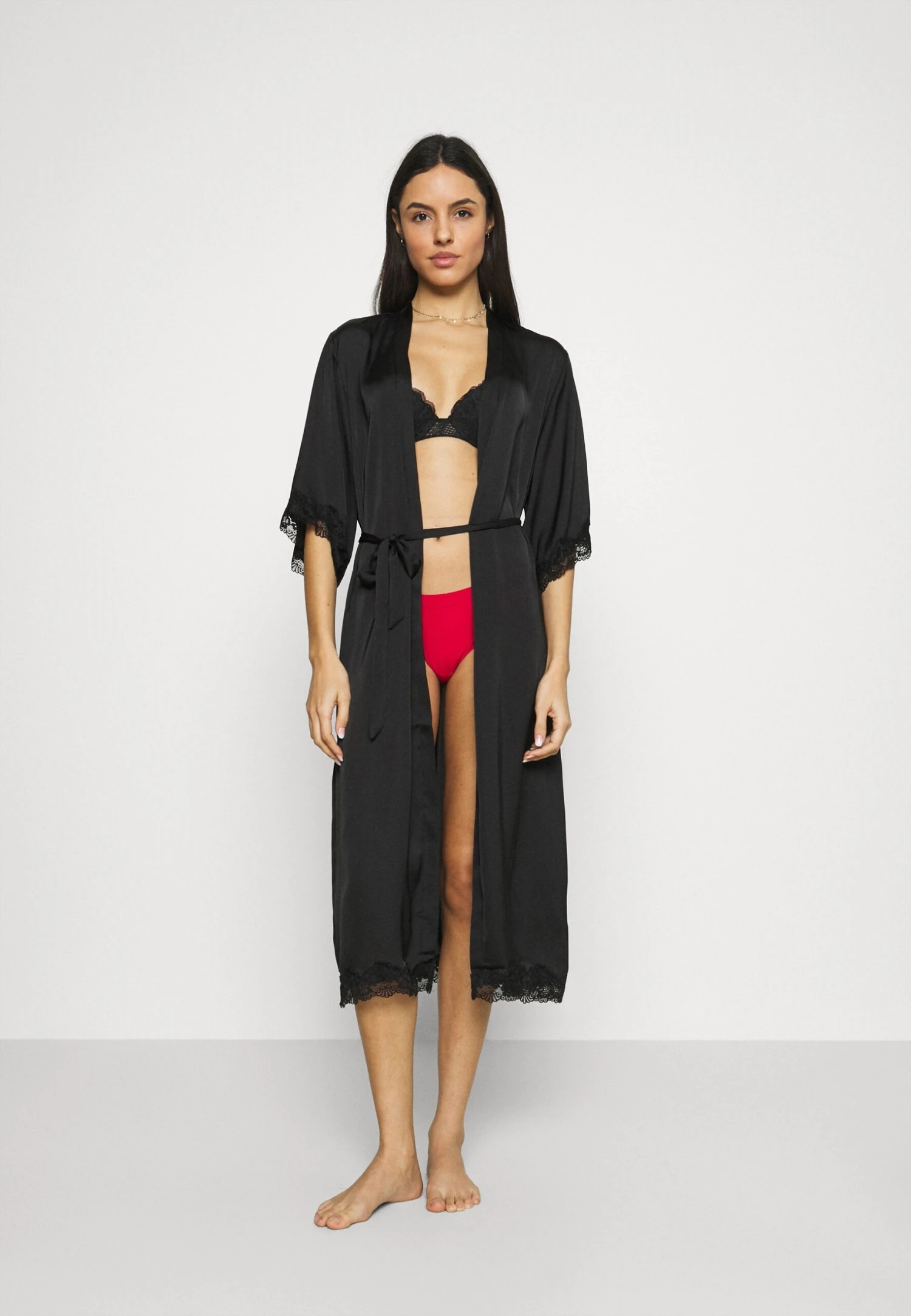 Anna Field Peignoir - Black 3 Anna Field Peignoir - Black