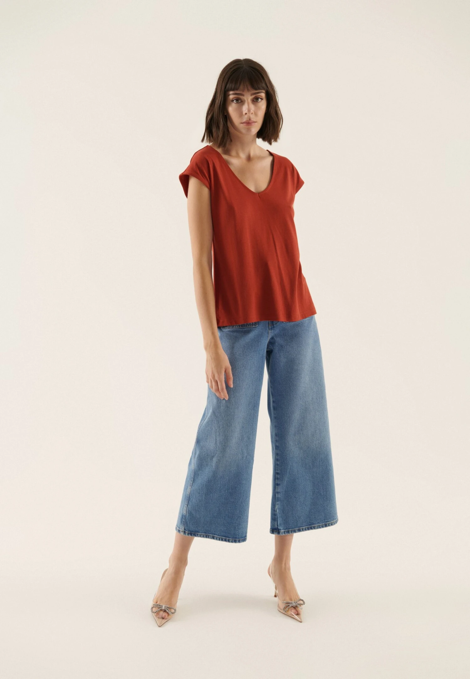 Anna Field T-Shirt Basique - Red 4 Anna Field T-Shirt Basique - Red – Image 2