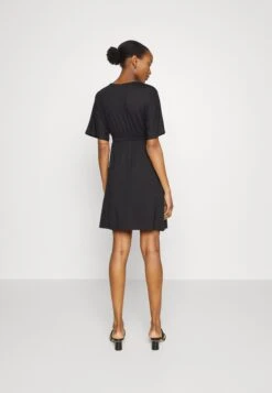 Short Sleeves Flared Mini Dress - Robe En Jersey - Schwarz -Anna Field 6db2cff249594f7883bdffe81cb07a8c