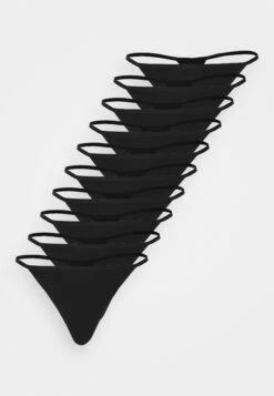 Anna Field Cody 10Pp Cotton Thong - String - Black -Anna Field 6de15257f4c74e21863d51ea6a809790