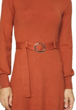 Anna Field Crew Ausschnitt Midi Strickkleid Mit Gürtel - Robe Pull - Brown -Anna Field 73bf8fc704f54f11a51cdfc65603292c