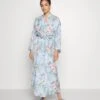 Anna Field Floral Robe - Peignoir - Blue -Anna Field a2a9590cc1db458ba9b782c2b7c7e0ba