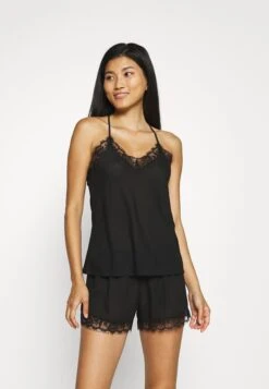 Anna Field Mia Chiffon Pj Set - Pyjama - Black