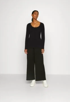 Anna Field Button Detail - Pullover - Black -Anna Field bd2d4de7002e4d079675d1ba8ddf87f6