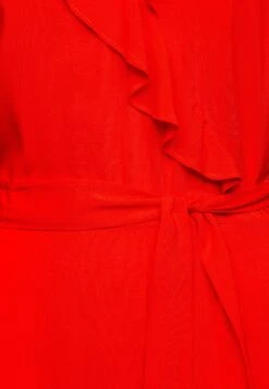 Anna Field Volant Midi Dress - Robe De Jour - Red -Anna Field d0e4e2e9d63041e58fa4816882c9a48a