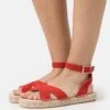 Anna Field Leather - Sandales À Plateforme - Red -Anna Field e66e9b71fc074ffd9c153feb15ed84ce