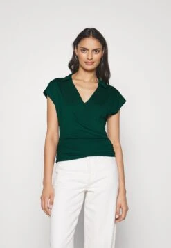 Anna Field Wrap Blouse - Blouse - Dark Green
